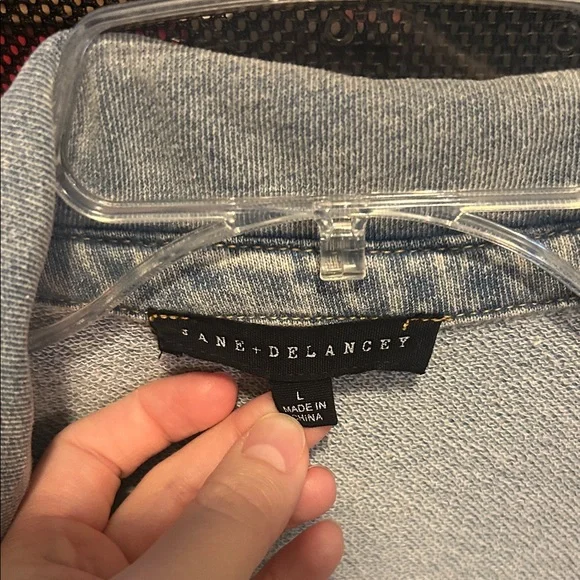 Jane and Delancey Light Blue Button-Down Denim Shirt - Picture 3 of 4